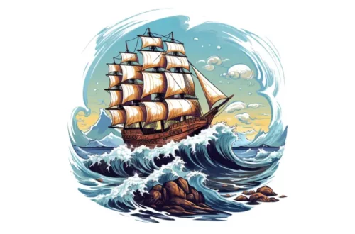 Statek piracki - bajka na dobranoc dla dzieci o piratach