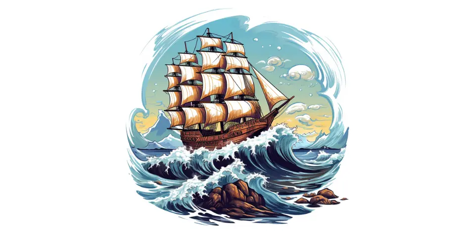 Statek piracki - bajka na dobranoc dla dzieci o piratach
