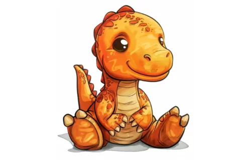 Pomarańczowy dinozaur - bajka dla dzieci