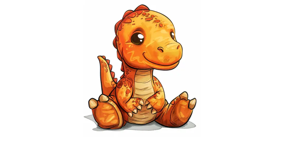 Pomarańczowy dinozaur - bajka dla dzieci