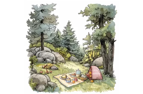 Piknik w lesie