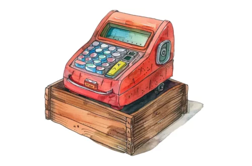 Plastikowa kasa sklepowa - bajka dla dzieci