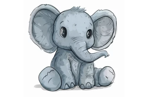 Pluszowy szary słonik. Bajka dla dzieci