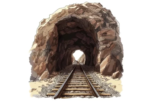 Górski tunel - bajka o pociągach