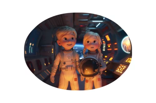 Filip i Lena na statku - bajka o kosmosie dla dzieci