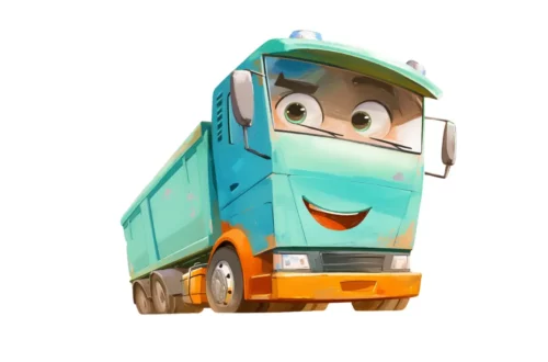 Zielonek - zielona śmieciarka. Bajka dla dzieci do czytania