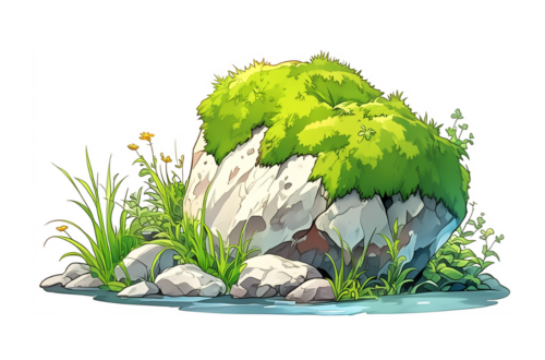 Kamień porośnięty mchem - bajka dla dzieci