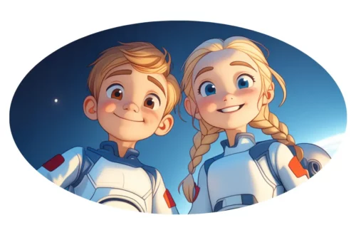 Filip i Lena - Kosmiczne Dzieciaki - bajka dla dzieci