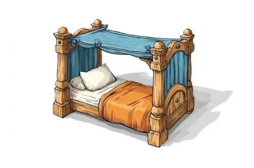 Łóżko w zamku - bajka dla dzieci