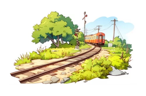 Torowy labirynt - bajka dla dzieci o dworcu