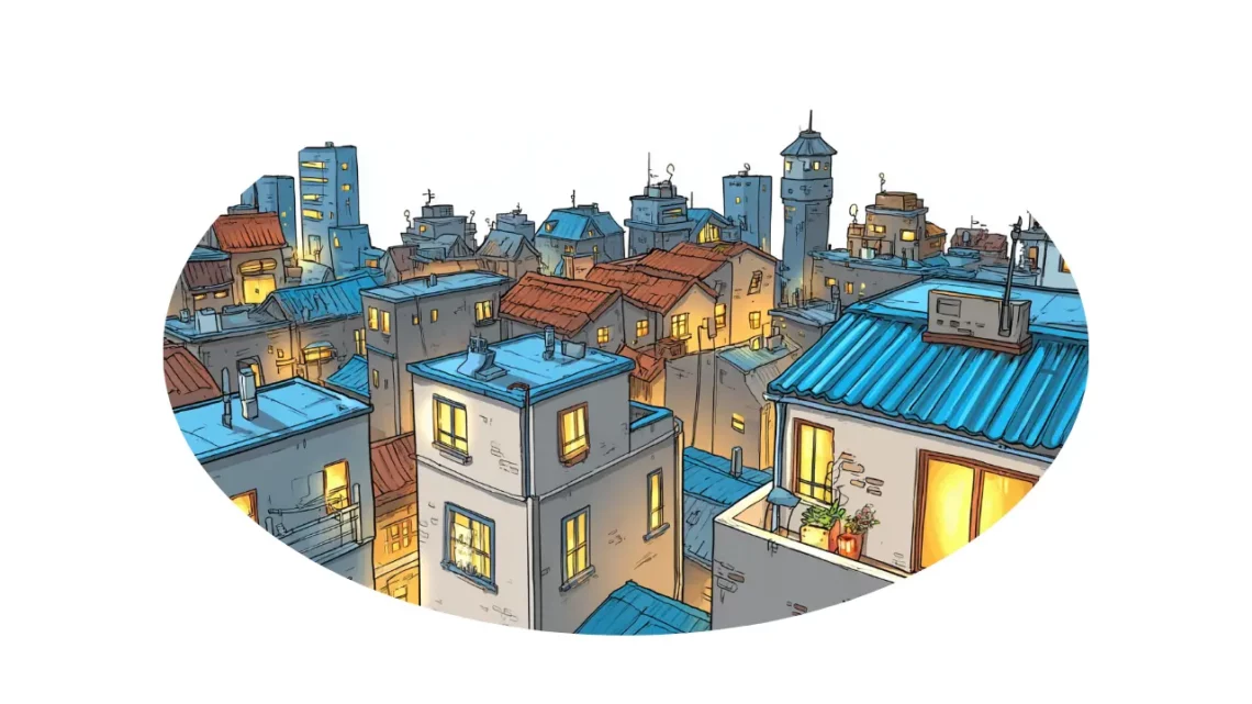 Noc na dachu bajka na dobranoc