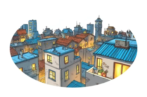 Noc na dachu bajka na dobranoc