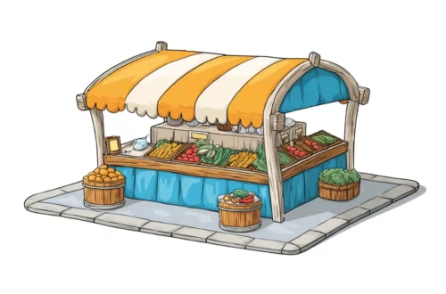 Stoisko na jarmarku - bajka dla dzieci