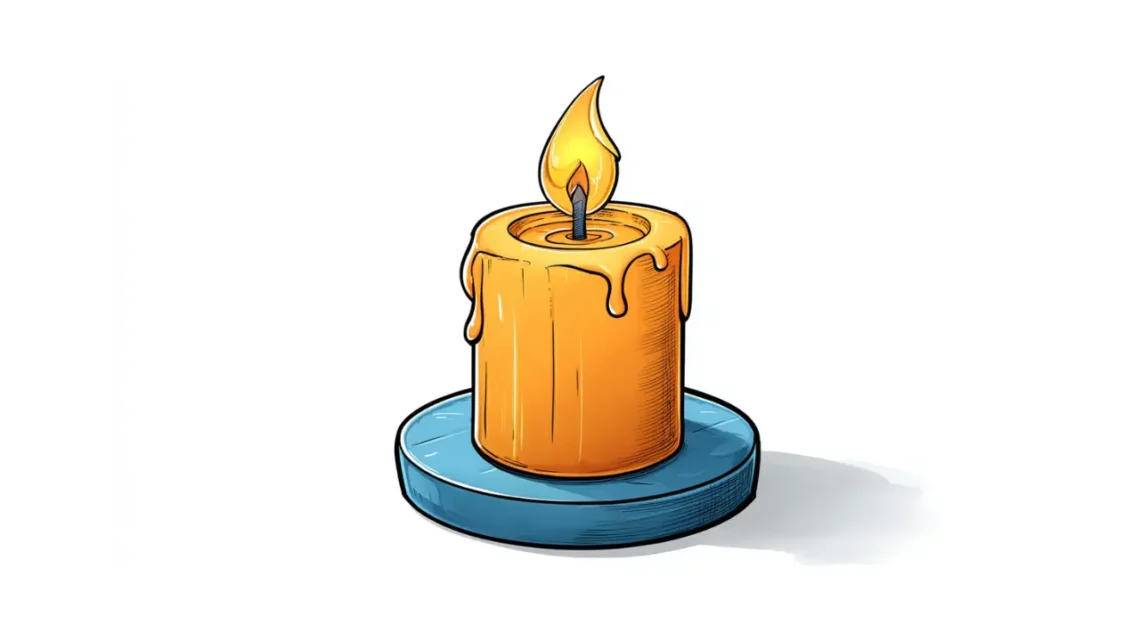 płonąca świeca