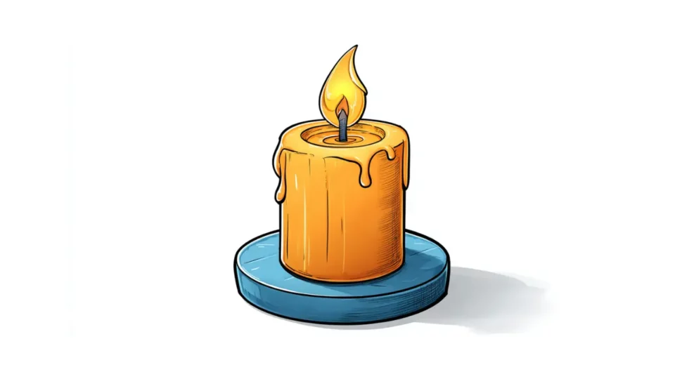 płonąca świeca