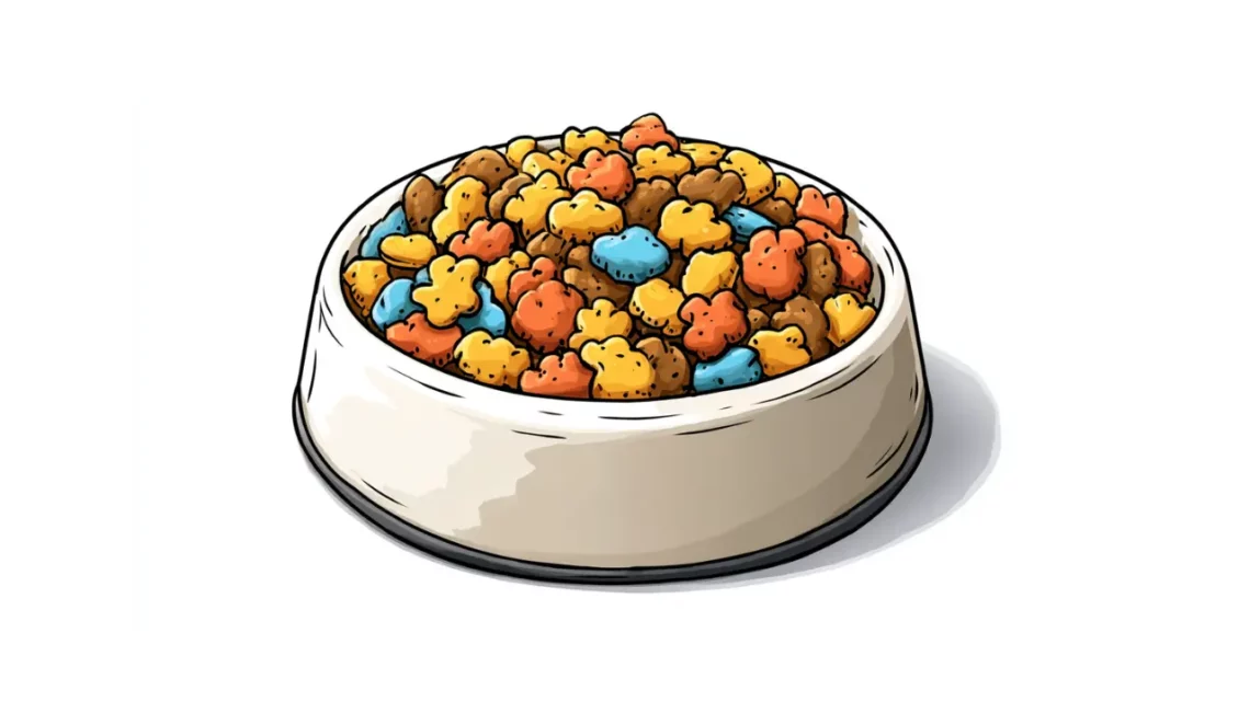 Miska z jedzeniem dla psa