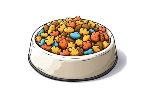 Miska z jedzeniem dla psa